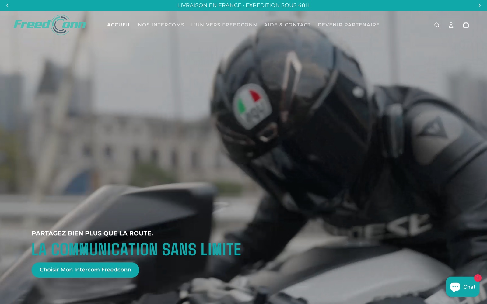 Preview of the Freedconn Store website