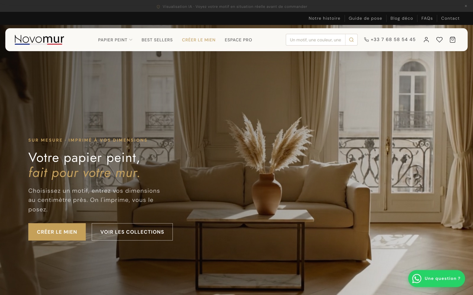 Preview of the Novomur website